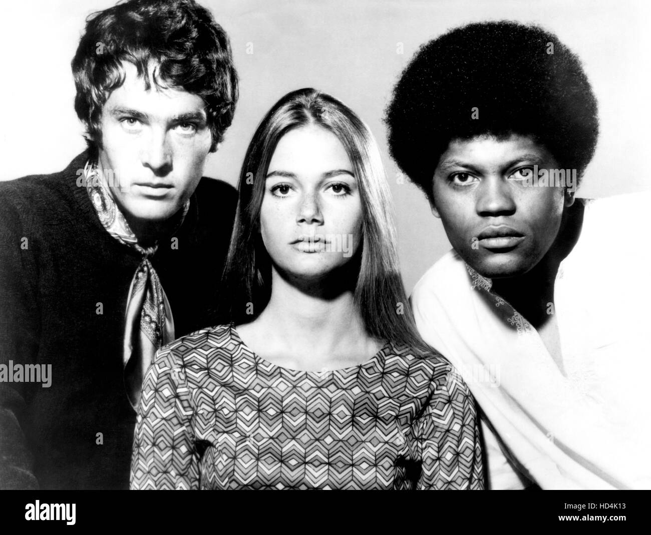 THE MOD SQUAD, Michael Cole, Peggy Lipton, Clarence Williams III, 1968-73 Stock Photo