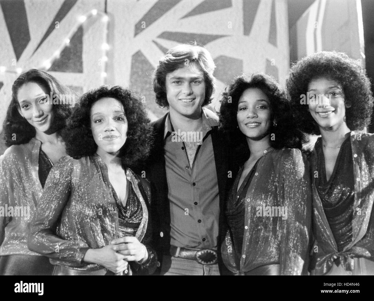 B.J. AND THE BEAR, Greg Evigan (center) with Sister Sledge, 'The ...
