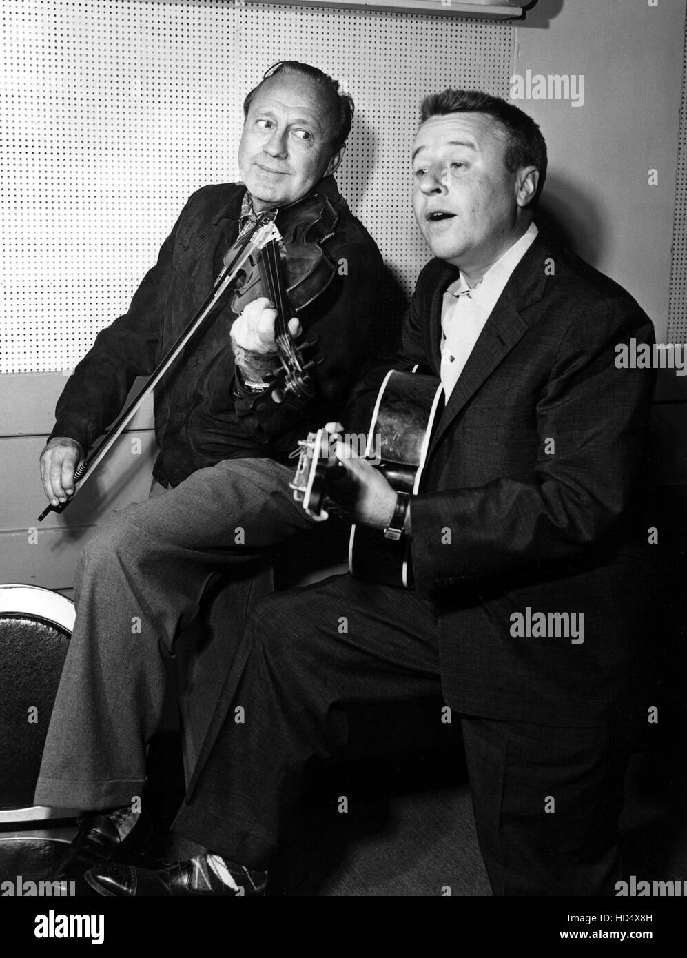 THE GEORGE GOBEL SHOW, Jack Benny, George Gobel, 1954-1960 Stock Photo ...
