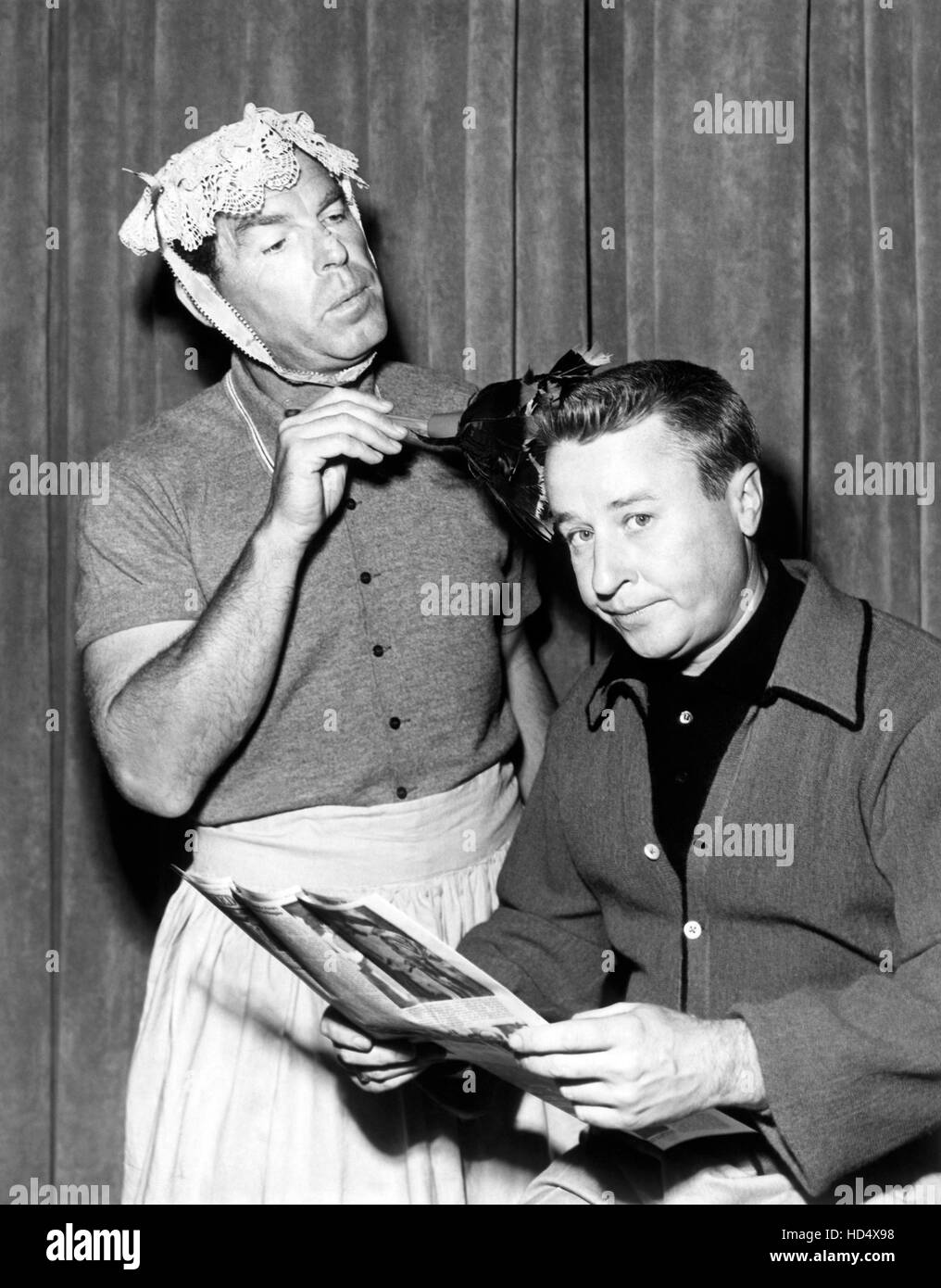 THE GEORGE GOBEL SHOW, from left: Fred MacMurray, George Gobel, 1954 ...