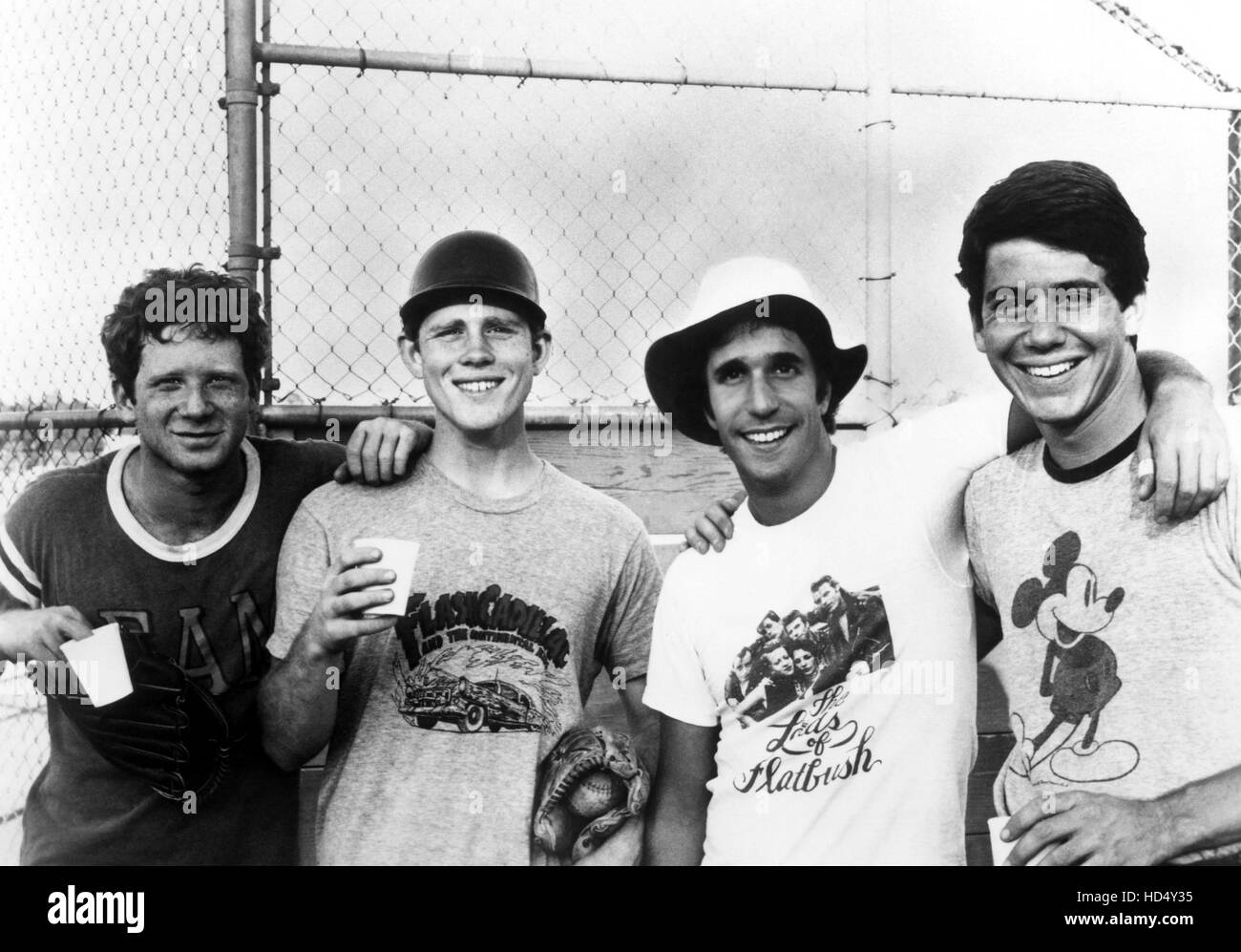 HAPPY DAYS, Donny Most, Ron Howard, Henry Winkler, Anson Williams, 1974