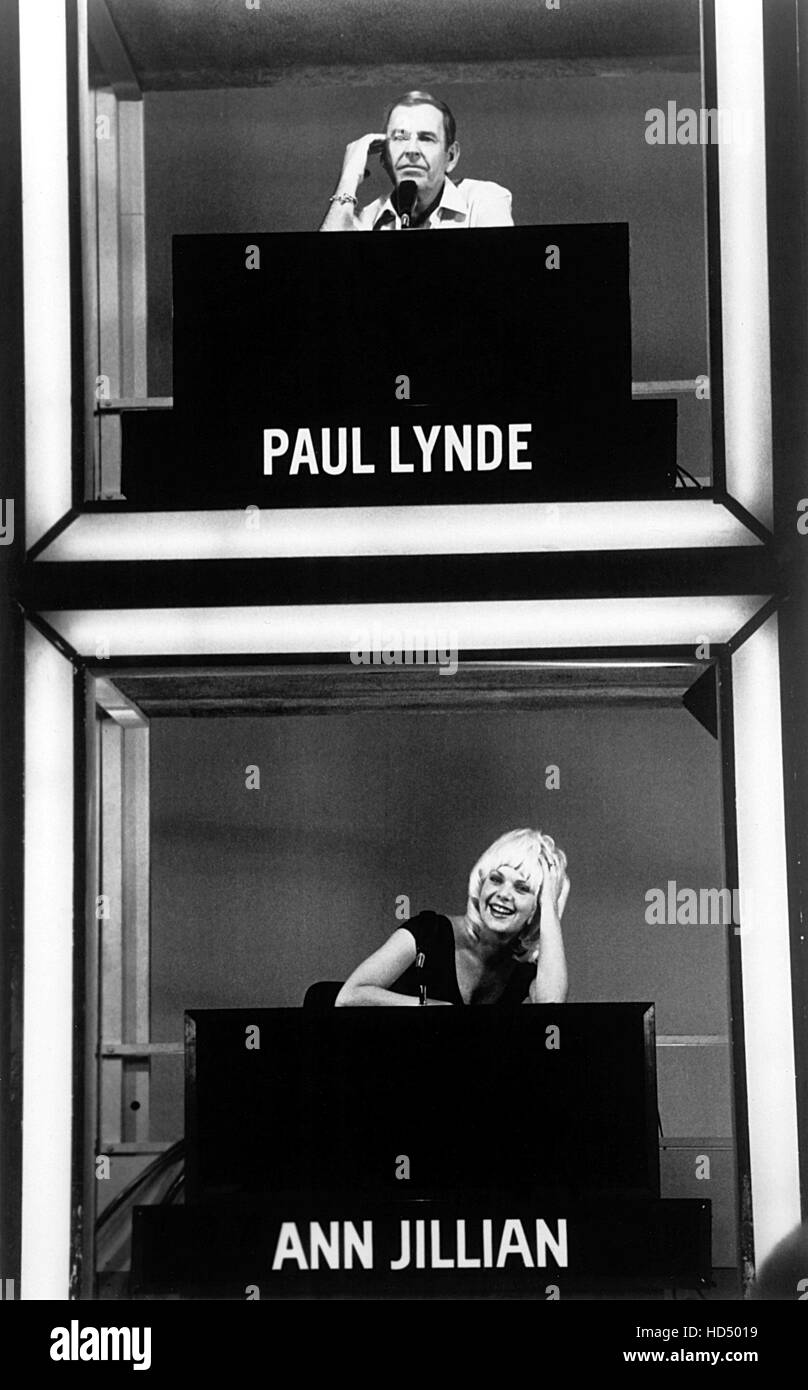 HOLLYWOOD SQUARES, Panelists Paul Lynde, Ann Jillian, 1966-80 Stock
