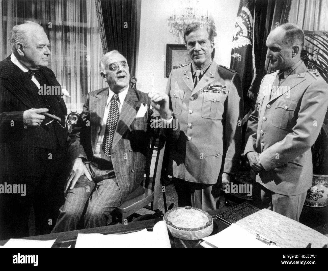 IKE, lr Wensley Pithey, Stephen Roberts, Dana Andrews, Robert Duvall