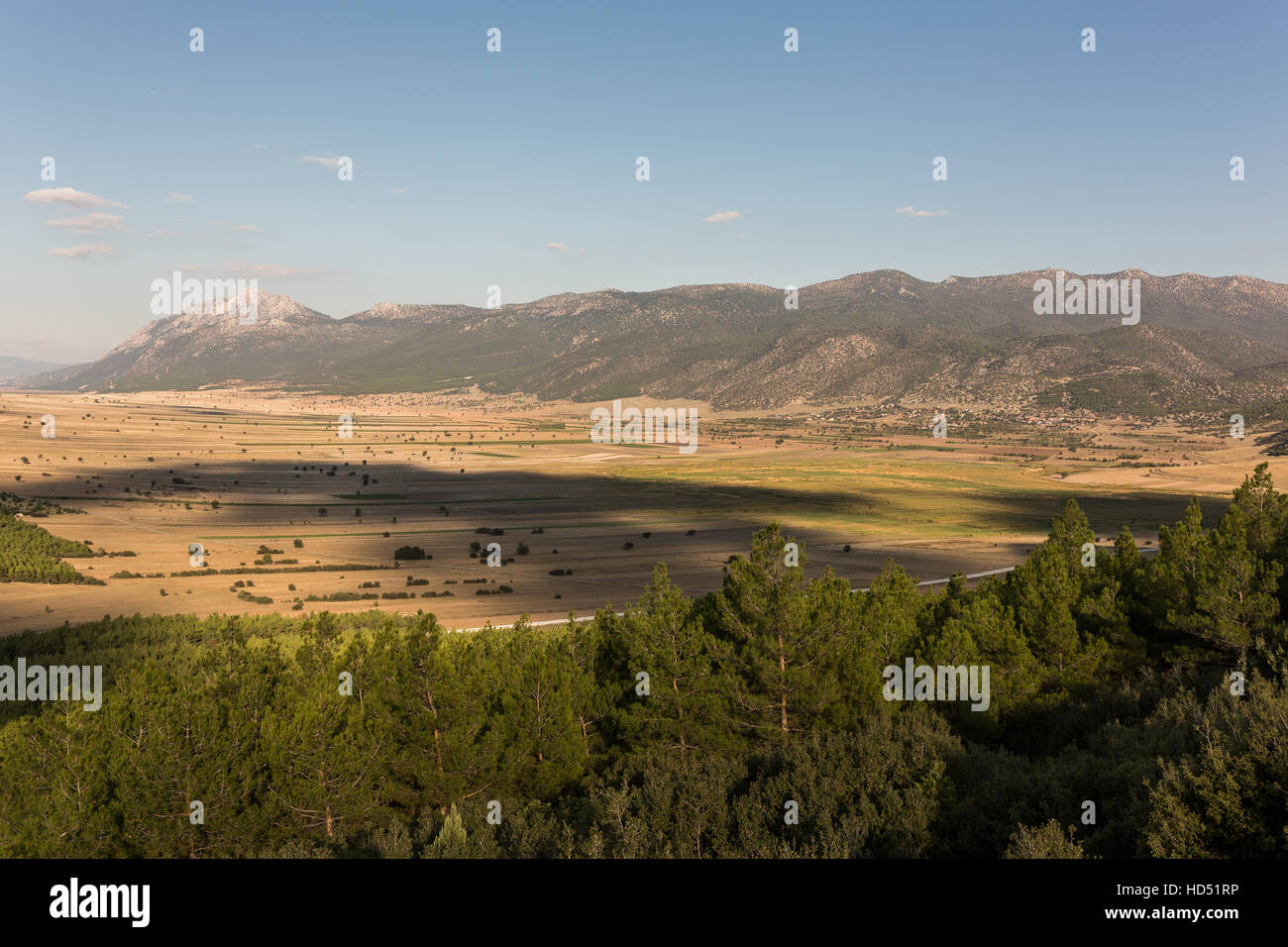 Birdview on a valley in Denizli Turkey Stock Photo Alamy