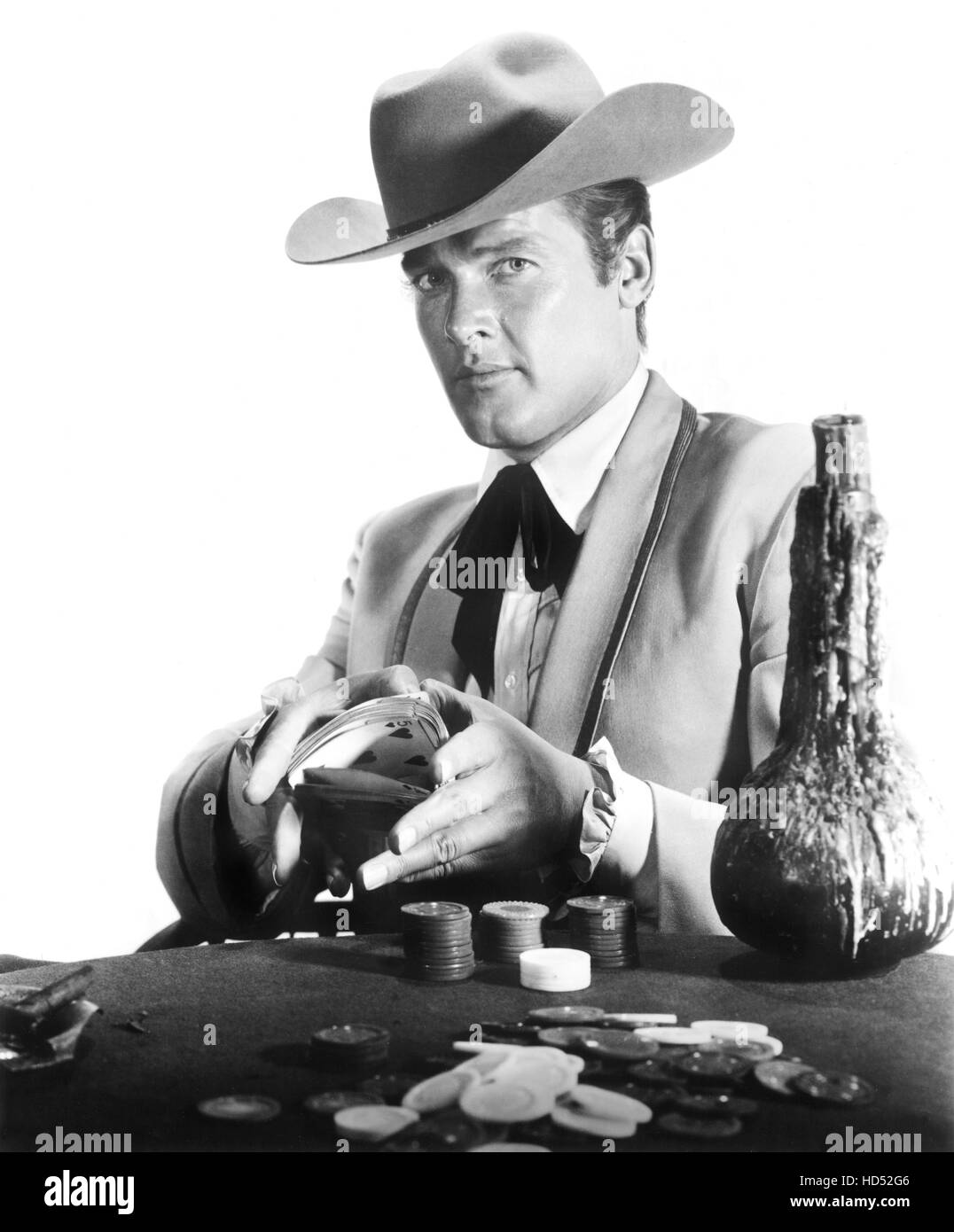 MAVERICK, Roger Moore, 'The Rivals', (Season 2), 195762 Stock Photo