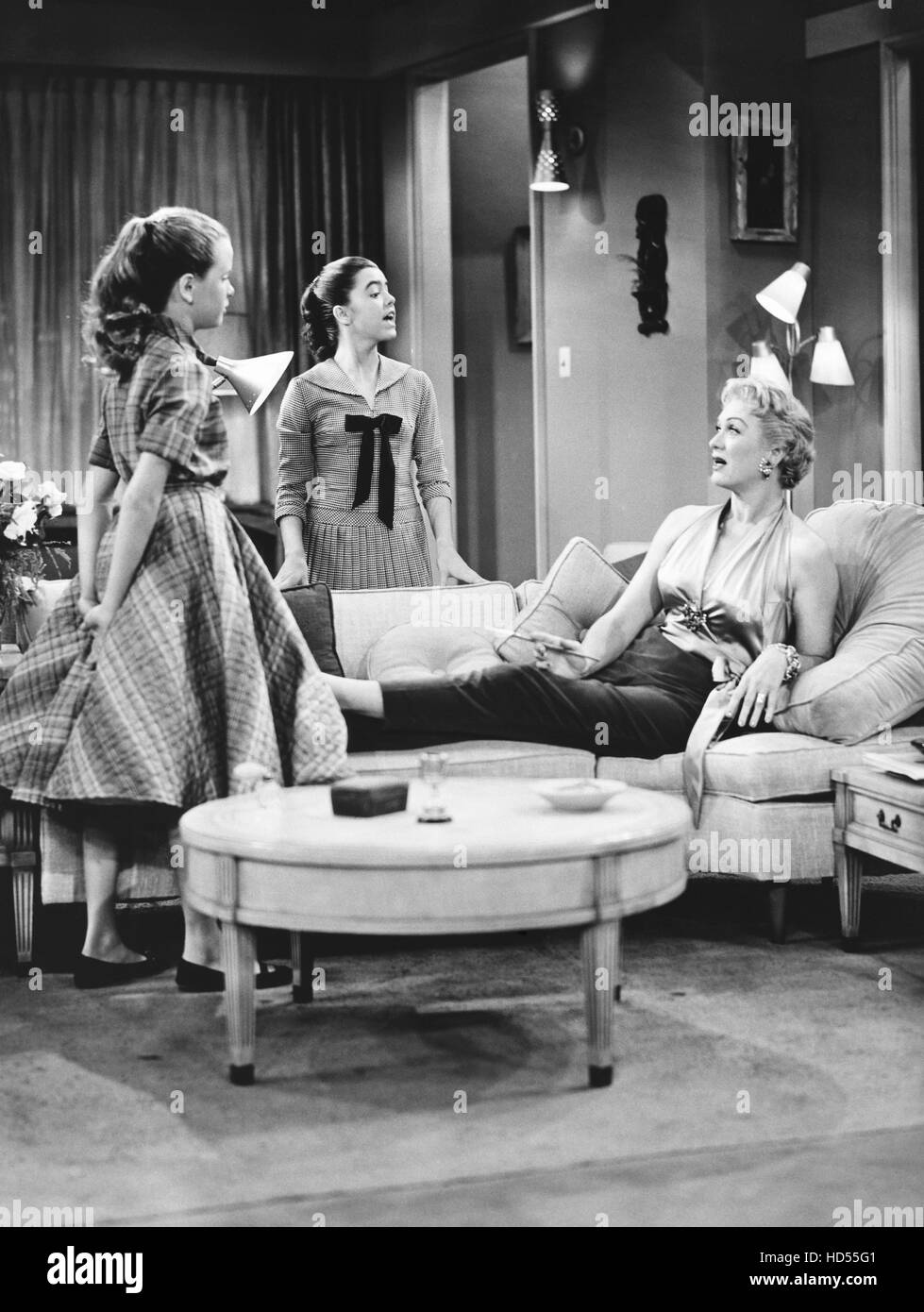THE EVE ARDEN SHOW, from left Karen Green, Gail Stone, Eve Arden, 1957