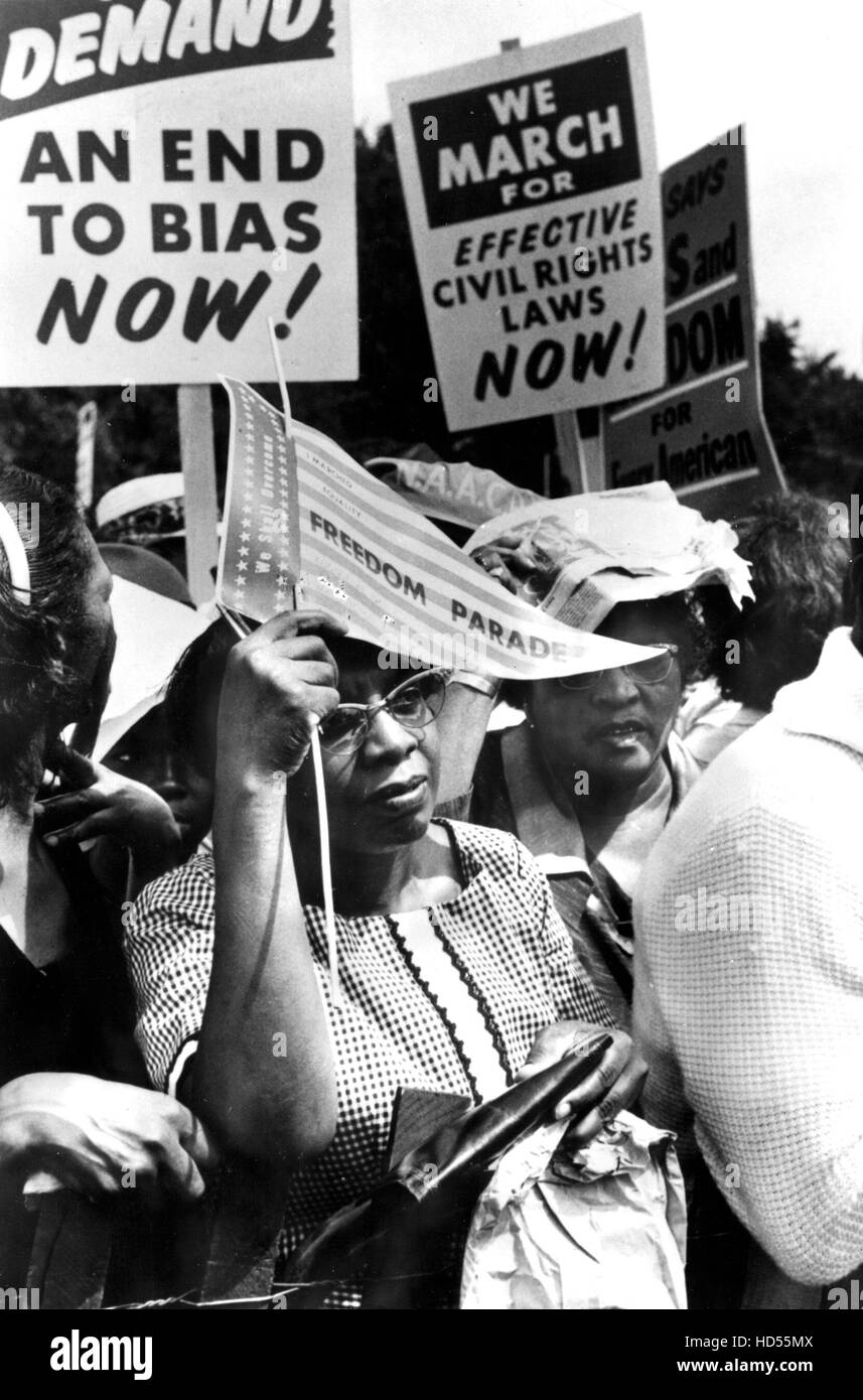 EYES ON THE PRIZE, the 1963 March on Washington, 1987 Stock Photo