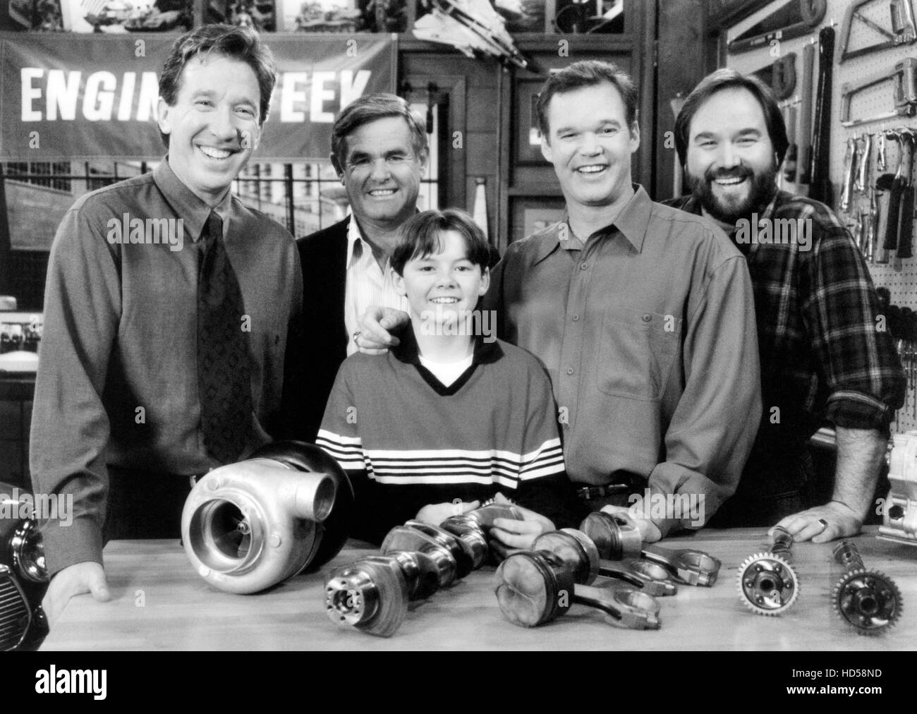 HOME IMPROVEMENT, (from left): Tim Allen, Al Unser Sr., Al Richard