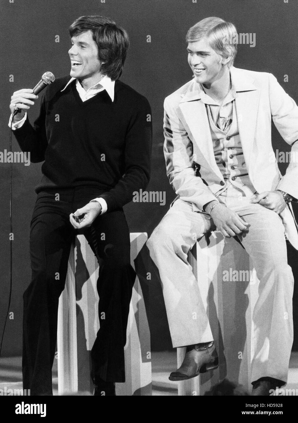 THE JOHN DAVIDSON SHOW, from left John Davidson, Steven Ford, 1976