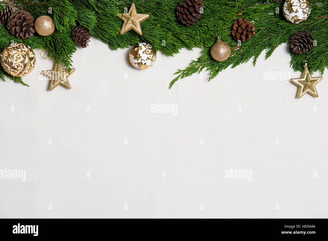 Christmas background with copy space composition Stock Photo