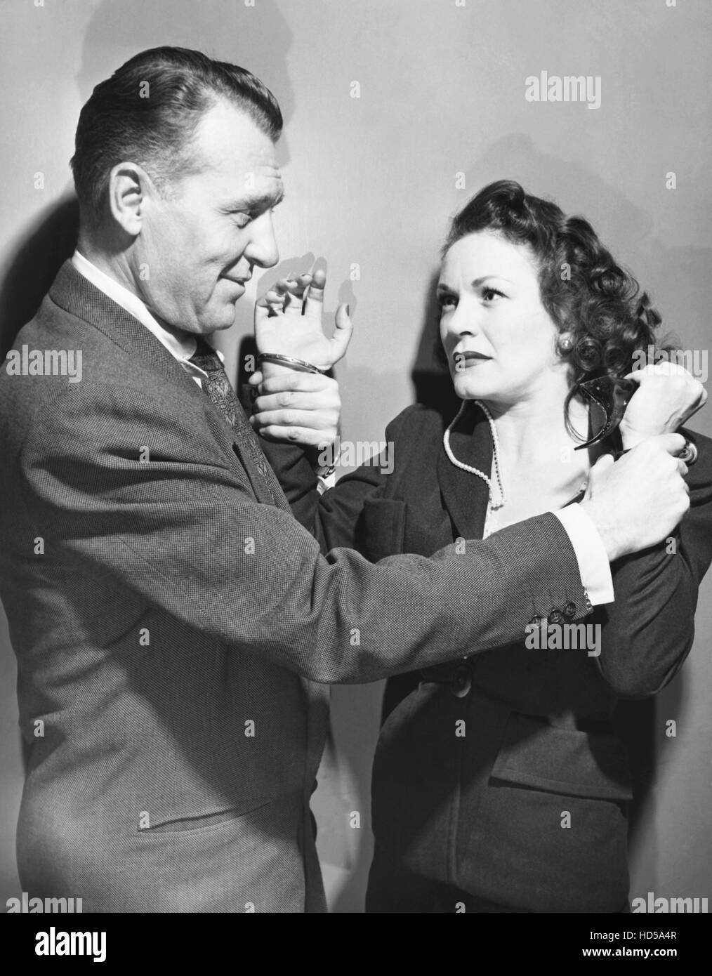 MAN AGAINST CRIME, from left: Ralph Bellamy, Gloria McGhee, 1949-1954 ...