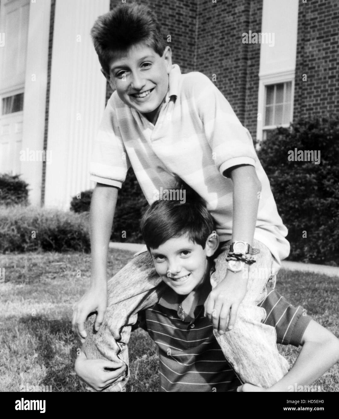 THE RYAN WHITE STORY, Ryan White with his onscreen portrayer Lukas Haas
