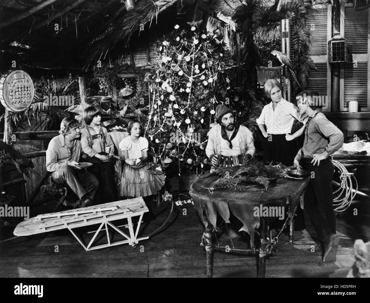 SWISS FAMILY ROBINSON, from left Martin Milner, Eric Olson, Helen Hunt