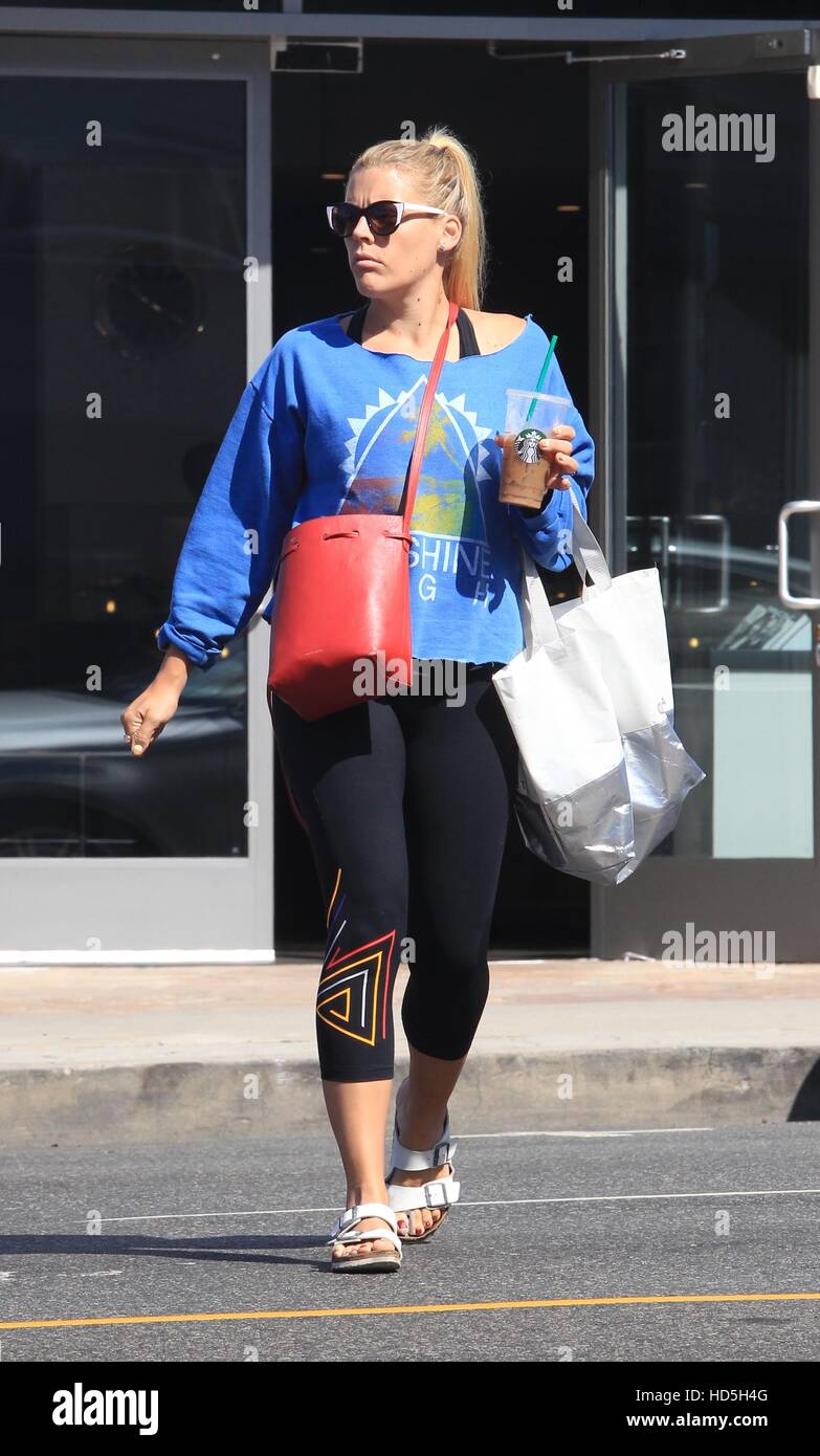 Busy Philipps arriving at Soul Cycle gym in West Hollywood for a