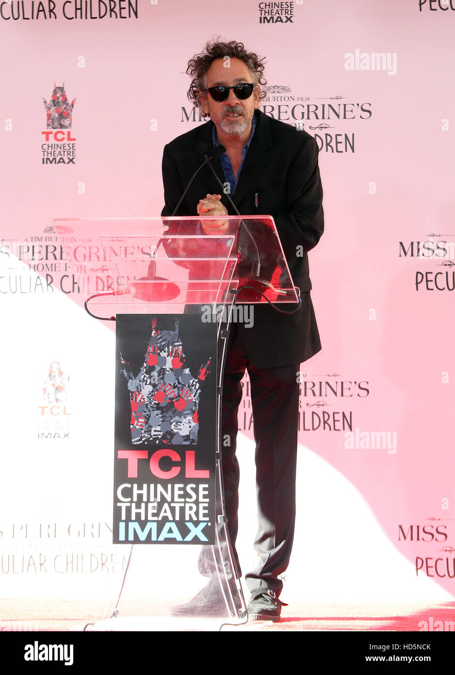 Tim Burton Hand And Footprint Ceremony Featuring Tim Burton Where