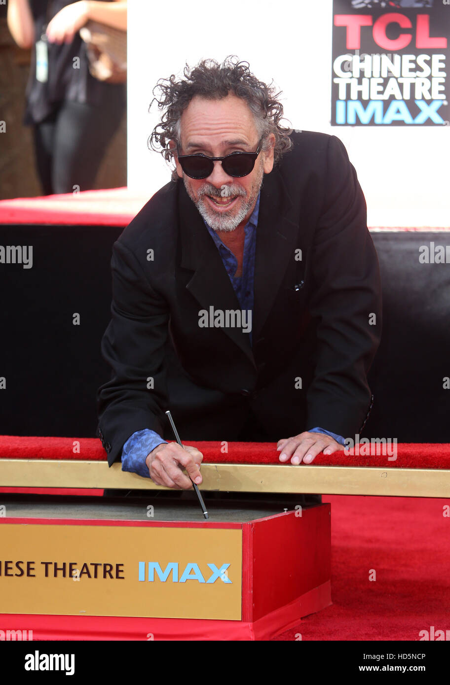 Tim Burton Hand And Footprint Ceremony Featuring Tim Burton Where