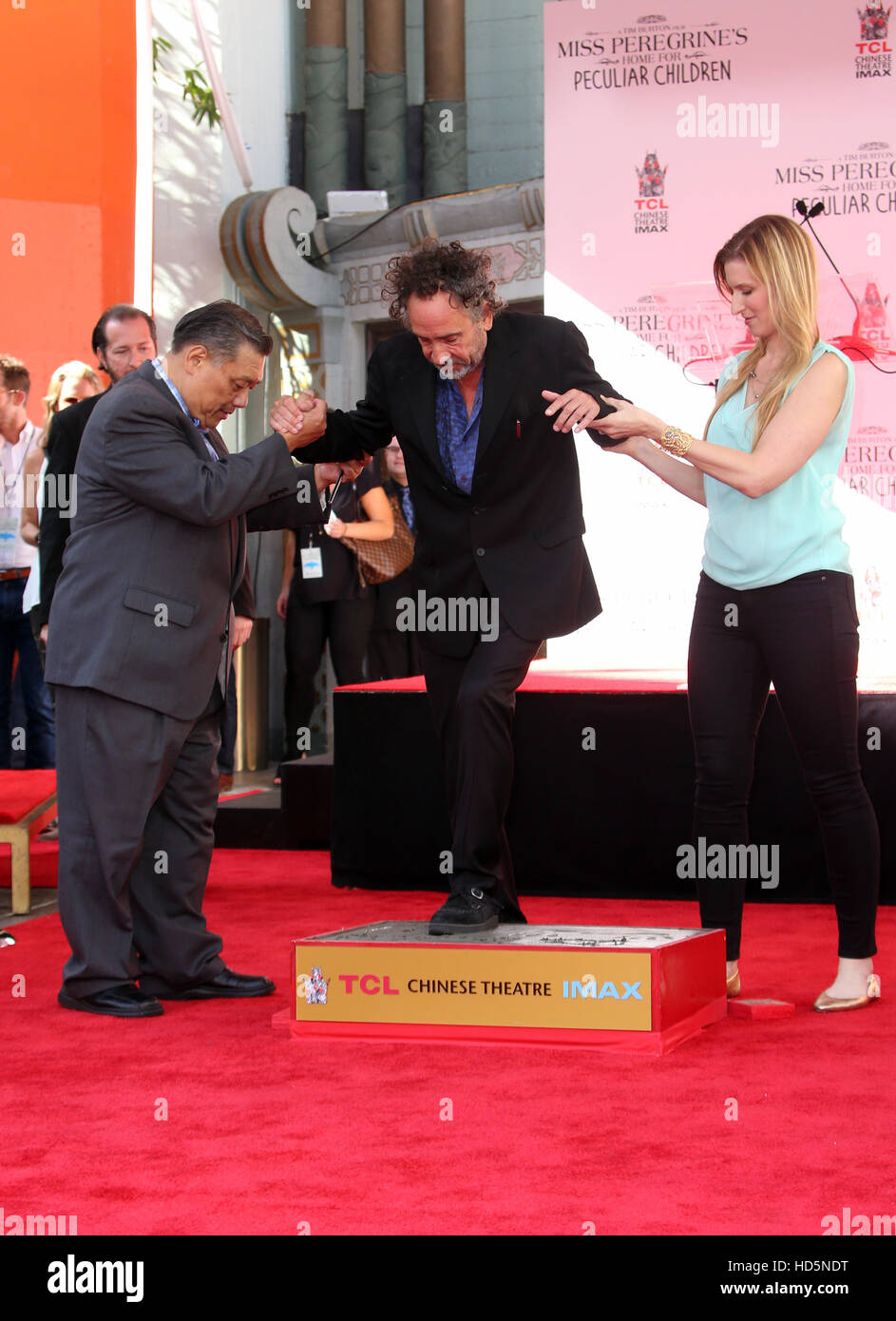 Tim Burton Hand And Footprint Ceremony Featuring Tim Burton Where