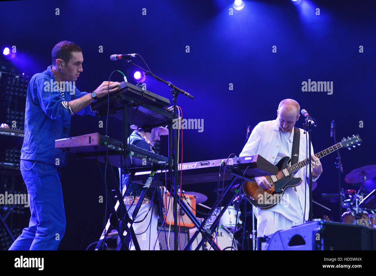 Hot Chip performing at OnBlackheath 2016  Featuring: Hot Chip Where: London, United Kingdom When: 10 Sep 2016 Stock Photo