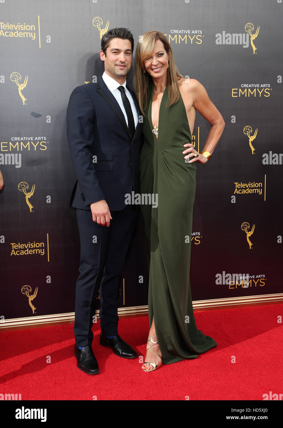 2016 Creative Arts Emmy Awards - Day 1  Featuring: Philip Joncas, Allison Janney Where: Los Angeles, California, United States When: 10 Sep 2016 Stock Photo