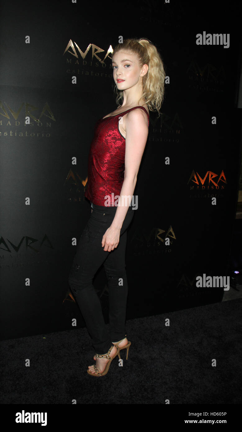 Elena Kampouris attending the Grand Opening of Avra Madison Estiatorio at 14 East 60th Street in New York City, New York.  Featuring: Elena Kampouris Where: New York City, New York, United States When: 08 Sep 2016 Stock Photo