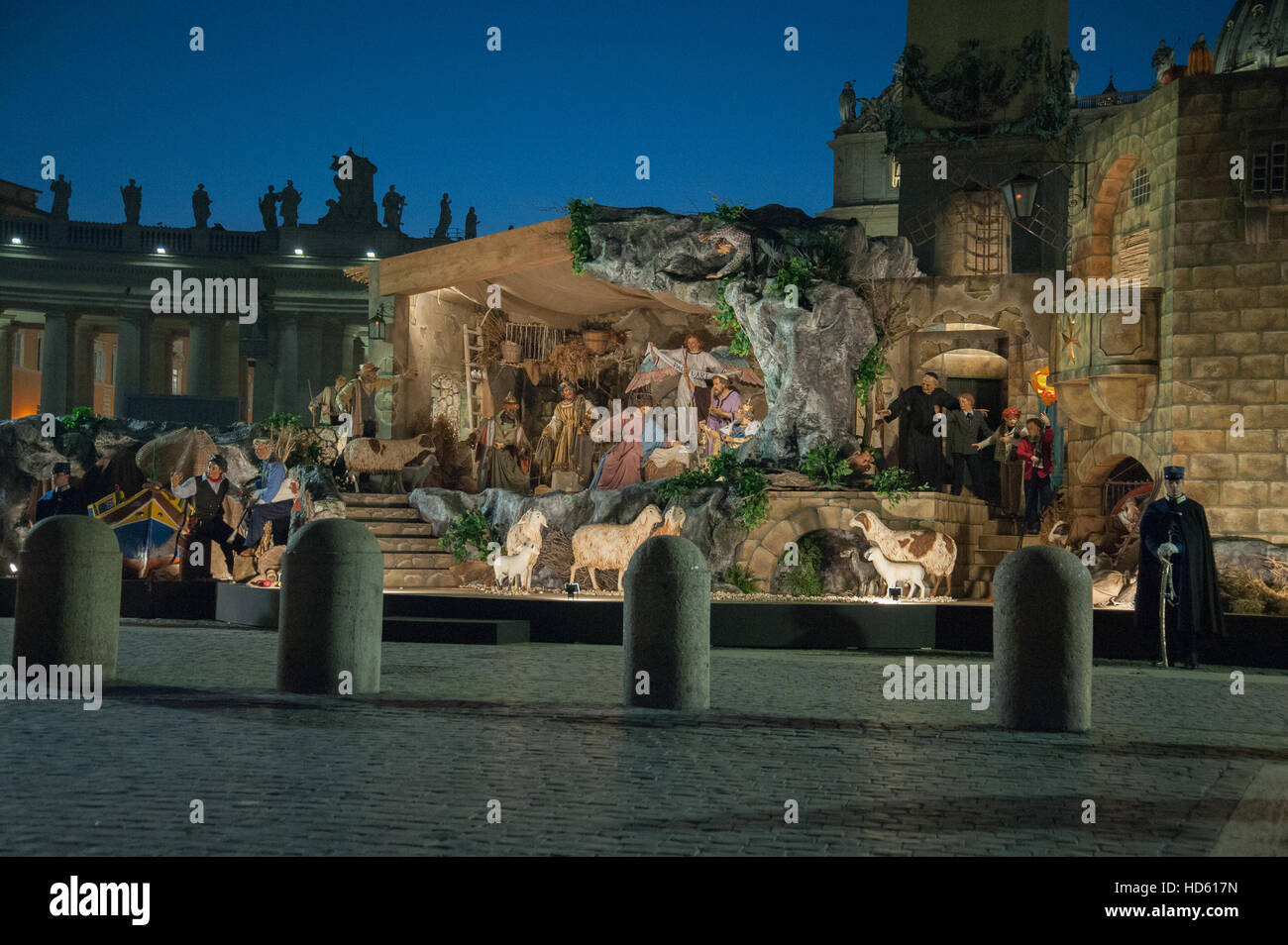 Rome, Italy. 09th Dec, 2016. The lighting of the Christmas tree lights