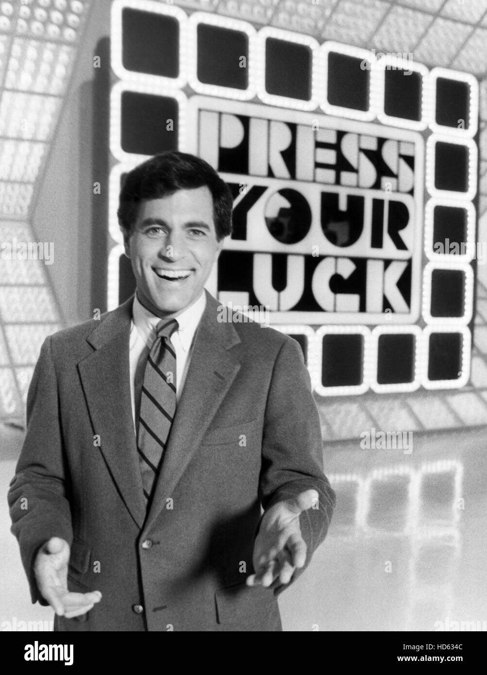 PRESS YOUR LUCK, host Peter Tomarken, (1983), 198387. © CBS / Courtesy