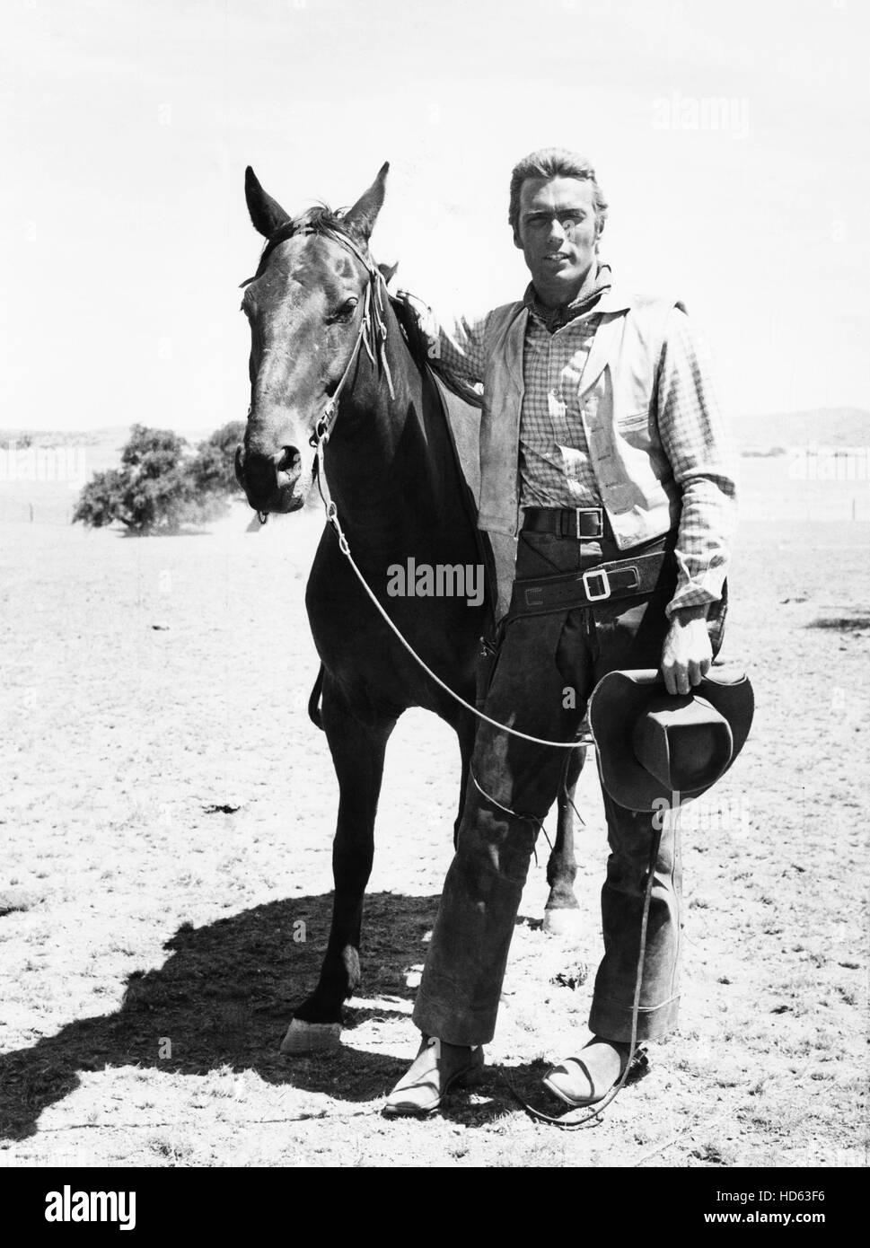 Clint Eastwood in Rawhide print by Everett Collection