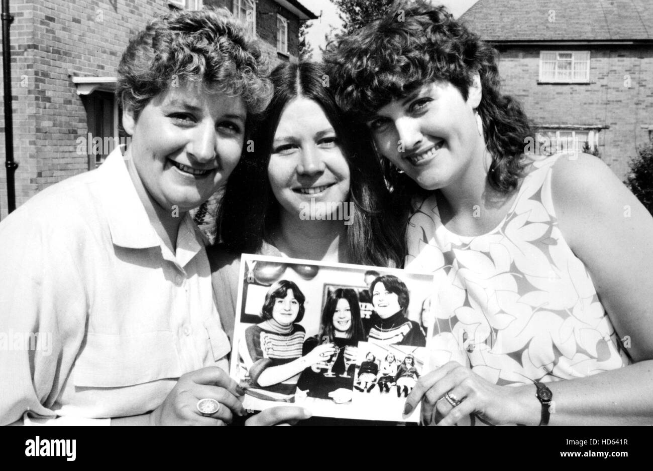 SEVEN UP to 28 UP, 1964-85, Jackie Bassett, Lynn Johnson, Susan Davies (28 yrs old), in the picture they are 21, a BBC Stock Photo