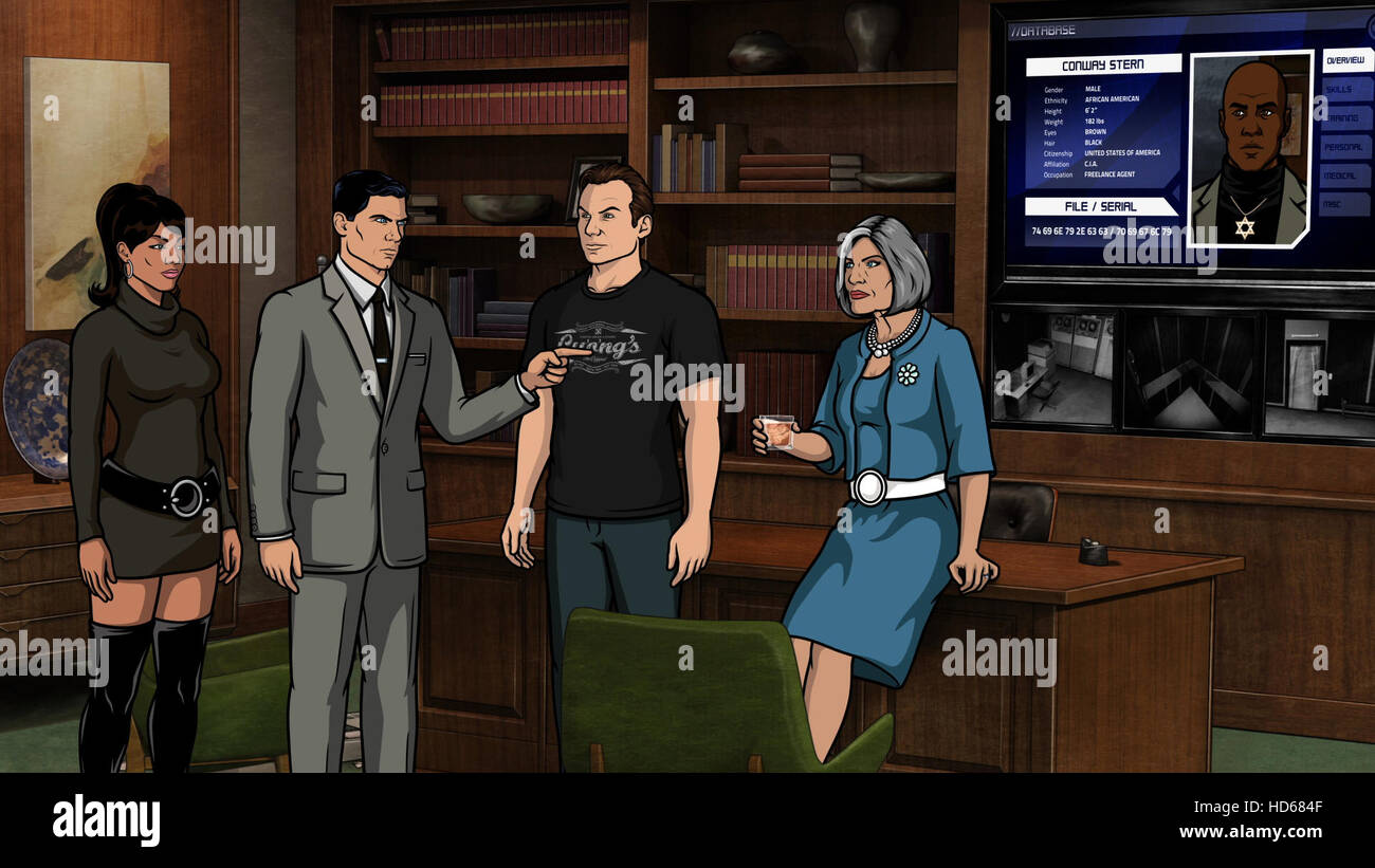 ARCHER, lr Lana Kane (voice Aisha Tyler), Sterling Archer (voice H