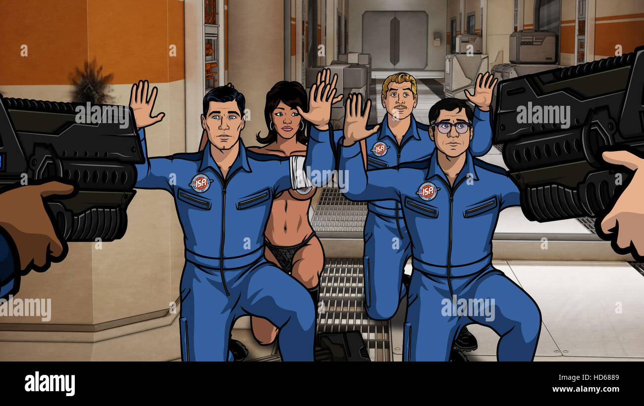 ARCHER, (from left) Agent Sterling Archer, Agent Lana Kane, Agent Ray