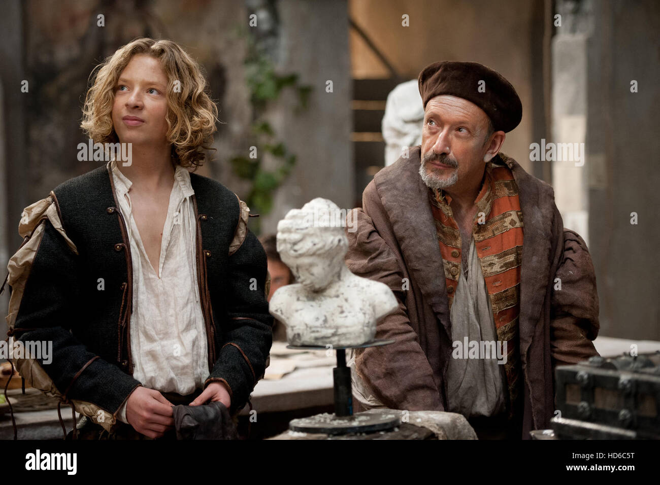 DA VINCI'S DEMONS, lr Eros Vlahos, Allan Corduner, (Season 1), 2013