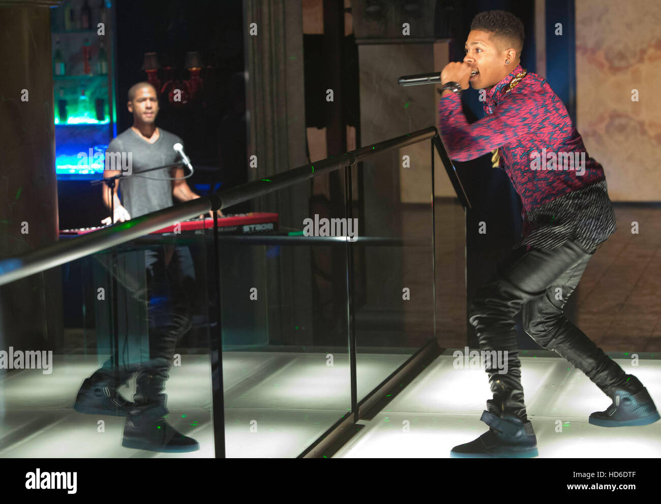 EMPIRE, (from left) Jussie Smollett, Byshere Gray, 'The Outspoken King