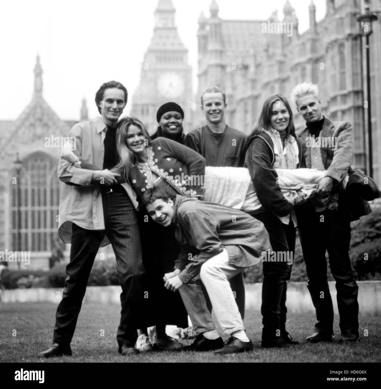 THE REAL IV: LONDON, (top, l to Neil Forrester, Jay Frank, Kat Ogden, Sharon Gitau, (bottom): Jacinda Barrett, Mike Photo -