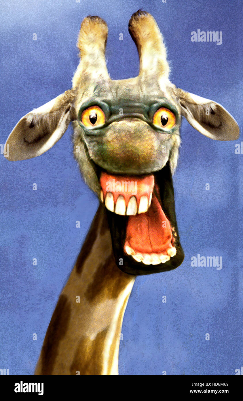 Portrait of crazy giraffe Stock Photo - Alamy