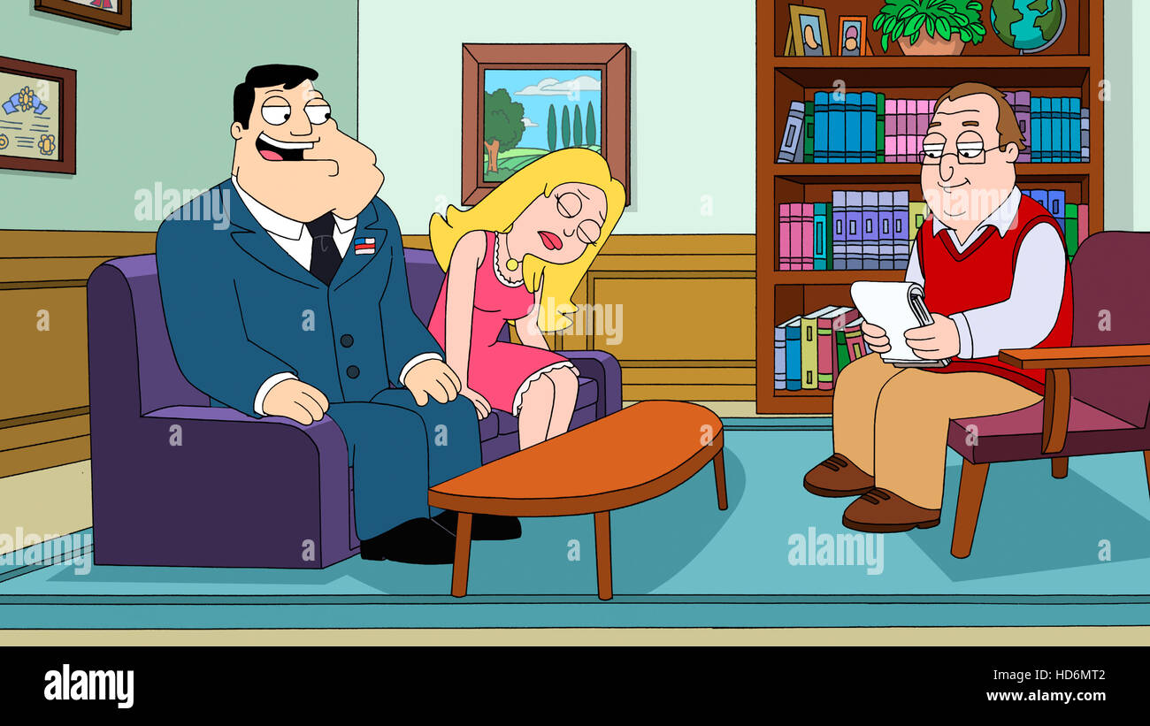 AMERICAN DAD, (from Stan Smith, Francine Smith, Sal the therapist (guest voice Jason Alexander), 'White Rice', (Season Stock Photo -