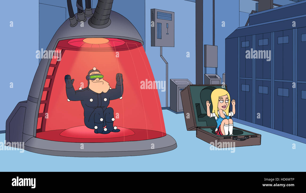 AMERICAN DAD, (from left): Stan Smith, Phyllis (guest voice Sarah Michelle  Gellar), 'Virtual In-Stanity', (Season 7, ep. 705 Stock Photo - Alamy