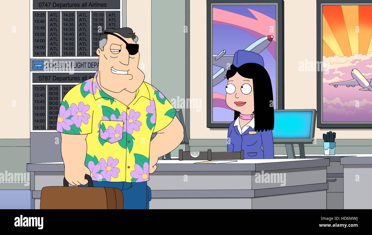 AMERICAN DAD, right Hayley Smith in 'Minstrel Krampus' (Season 9