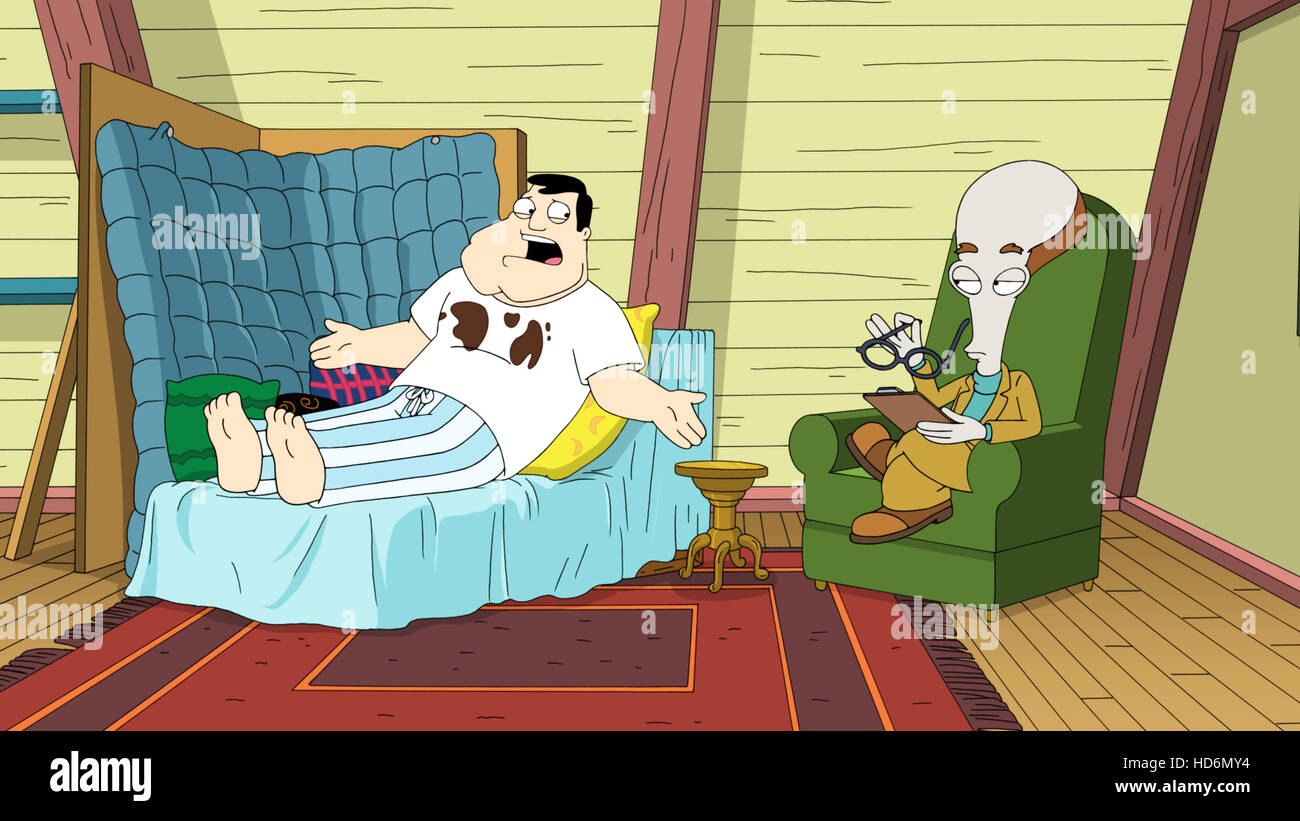 AMERICAN DAD, (from left): Stan Smith, Roger the Alien, 'Cock of The  Sleepwalk', (Season 9, ep. 911, aired Jan. 26, 2014 Stock Photo - Alamy