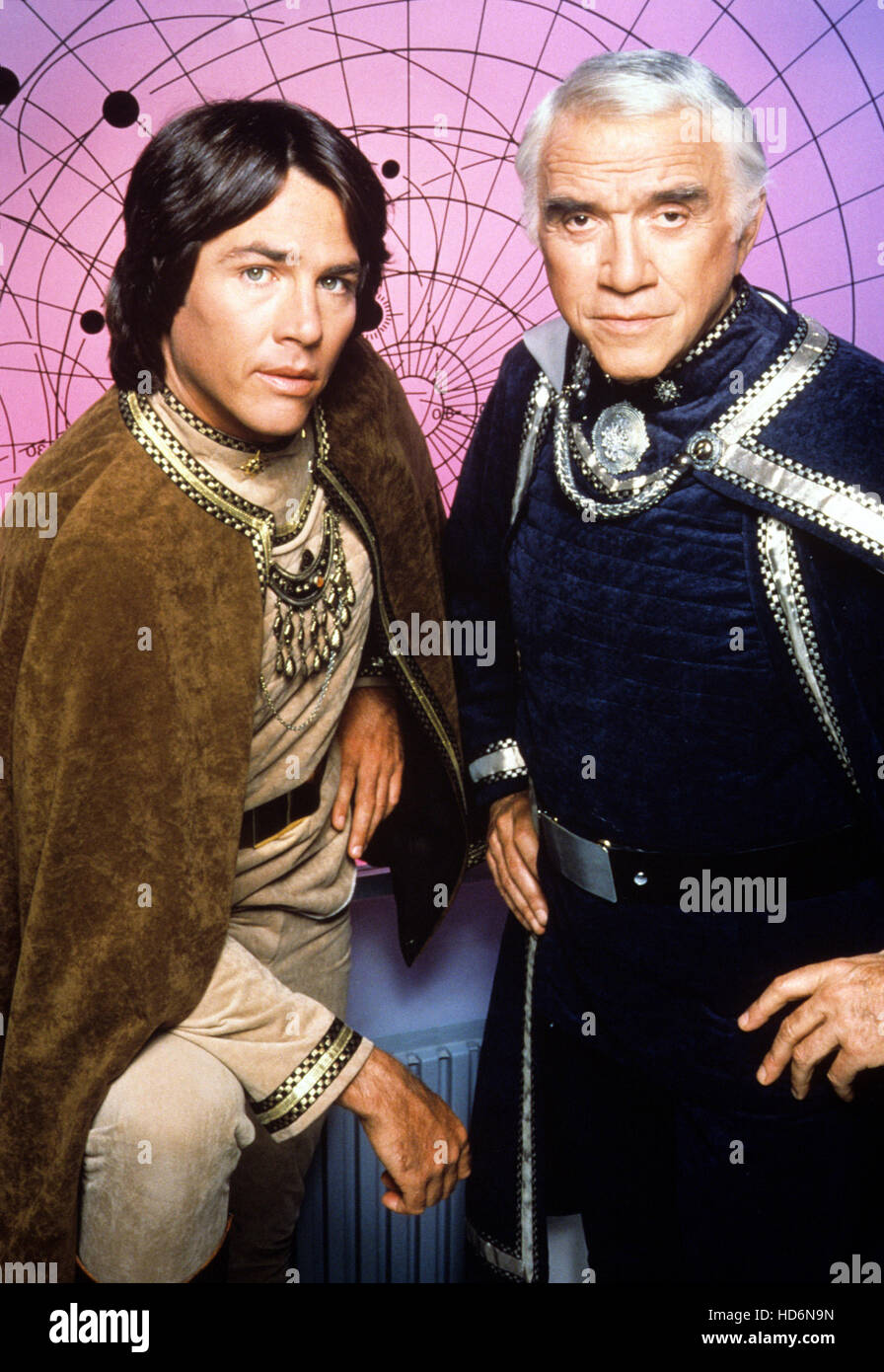 BATTLESTAR GALACTICA, Richard Hatch, Lorne Greene, 1978-79. © Universal ...