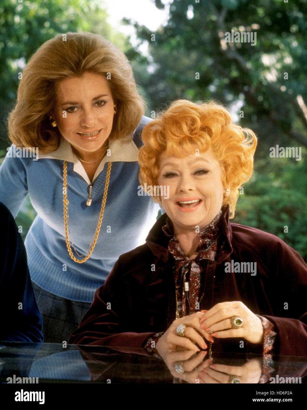 THE BARBARA WALTERS SPECIAL, Barbara Walters, Lucille Ball, (12/6/77), 1976-present, (c)ABC/courtesy Everett Collection Stock Photo