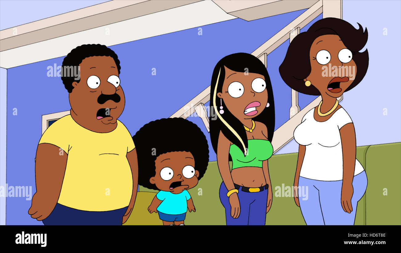 THE CLEVELAND SHOW, (from left): Cleveland Brown, Rallo Tubbs, Roberta Tubbs, Donna Tubbs, 'The Hurricane', (Season 3, ep. 302, Stock Photo
