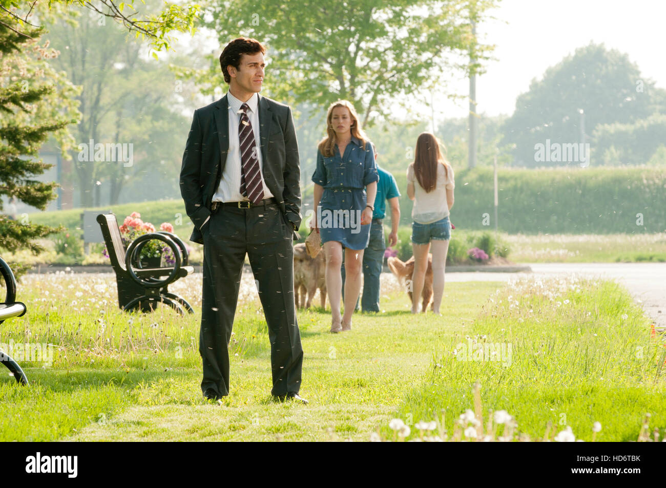 COVERT AFFAIRS, (from left) Noam Jenkins, Piper Perabo, 'Half A World