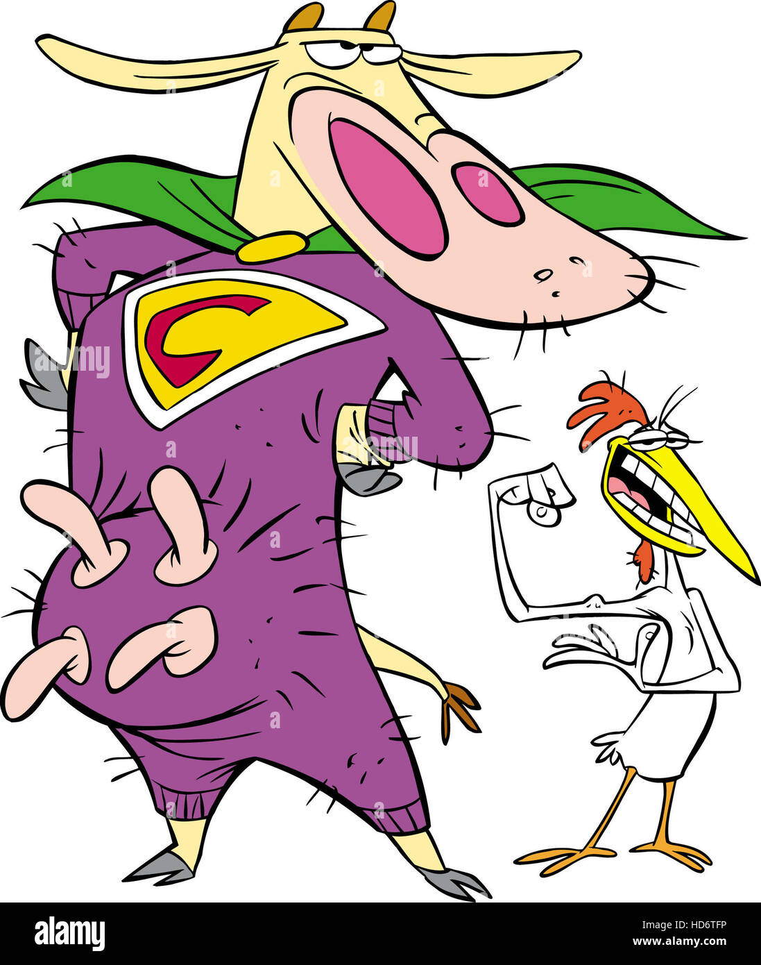COW AND CHICKEN, Cow, Chicken, 19972001 Stock Photo Alamy