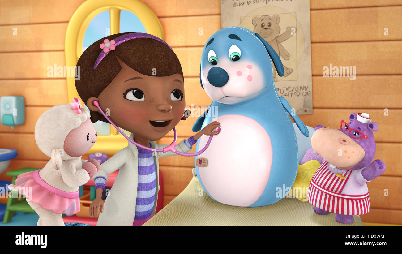DOC MCSTUFFINS, (from left): Lambie, Doc McStuffins, Boppy, Hattie, 'A ...