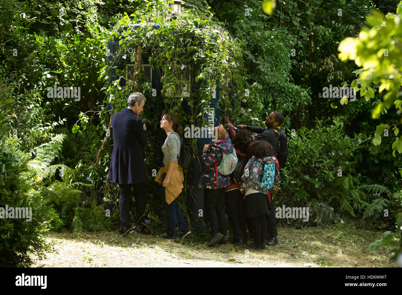 DOCTOR WHO, L-r: Peter Capaldi, Jenna Coleman, Harley Bird, Samuel ...