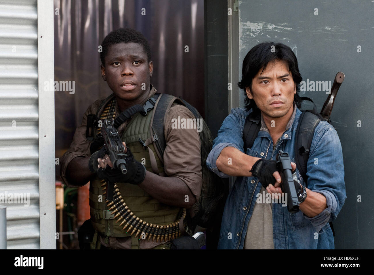 FALLING SKIES, (from left): Mpho Koaho, Peter Shinkoda, 'Prisoner of ...
