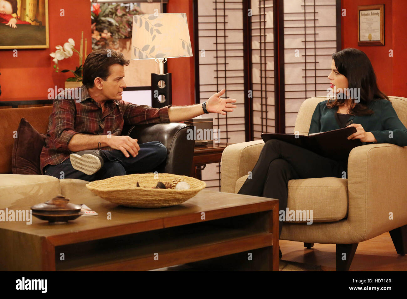 ANGER MANAGEMENT, l-r: Charlie Sheen, Selma Blair in 'Charlie and the ...