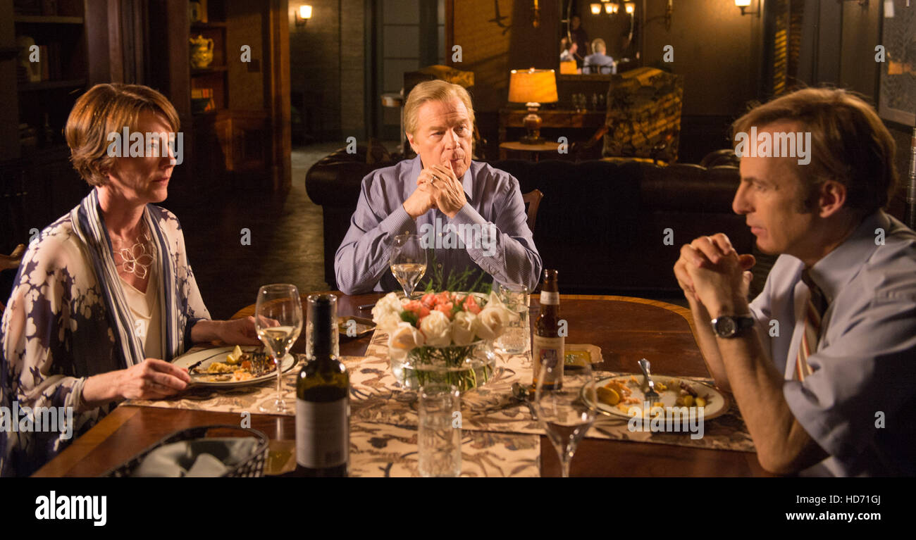 BETTER CALL SAUL, (from left) Ann Cusack, Michael McKean, Bob Odenkirk