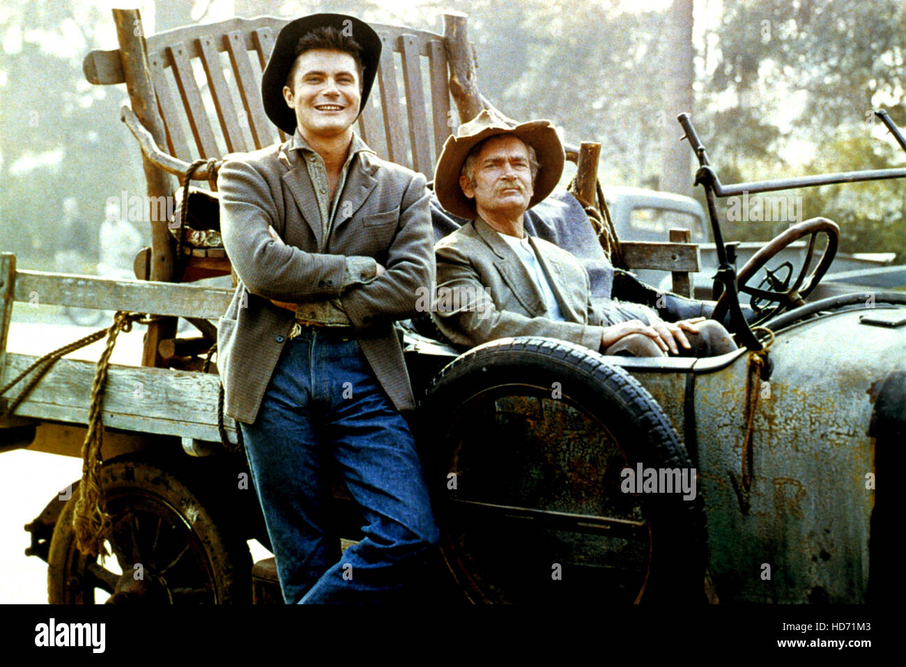 BEVERLY HILLBILLIES, Max Baer Jr., Buddy Ebsen, 1962-1971 Stock Photo