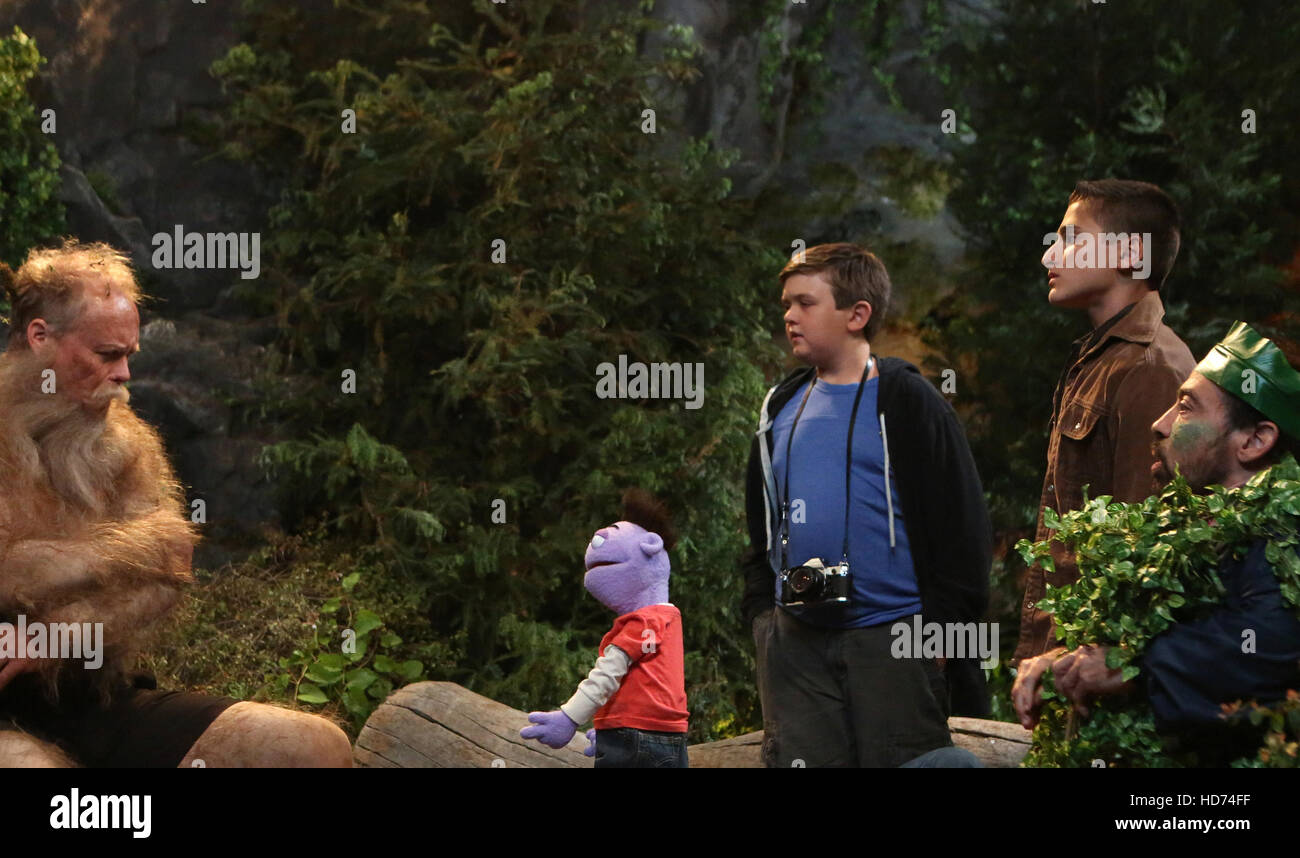 CRASH & BERNSTEIN, (from left) Bill Fagerbakke, Crash, Cole Jensen